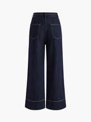 Geniş Paça Kot Pantolonu