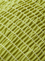 Bağcıklı Büzgülü Üçgen Mayo