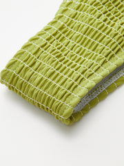 Bağcıklı Büzgülü Üçgen Mayo