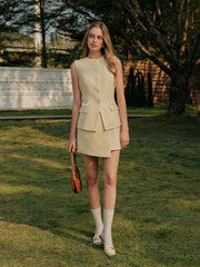 Kolsuz Şık Düğmeli Yelek