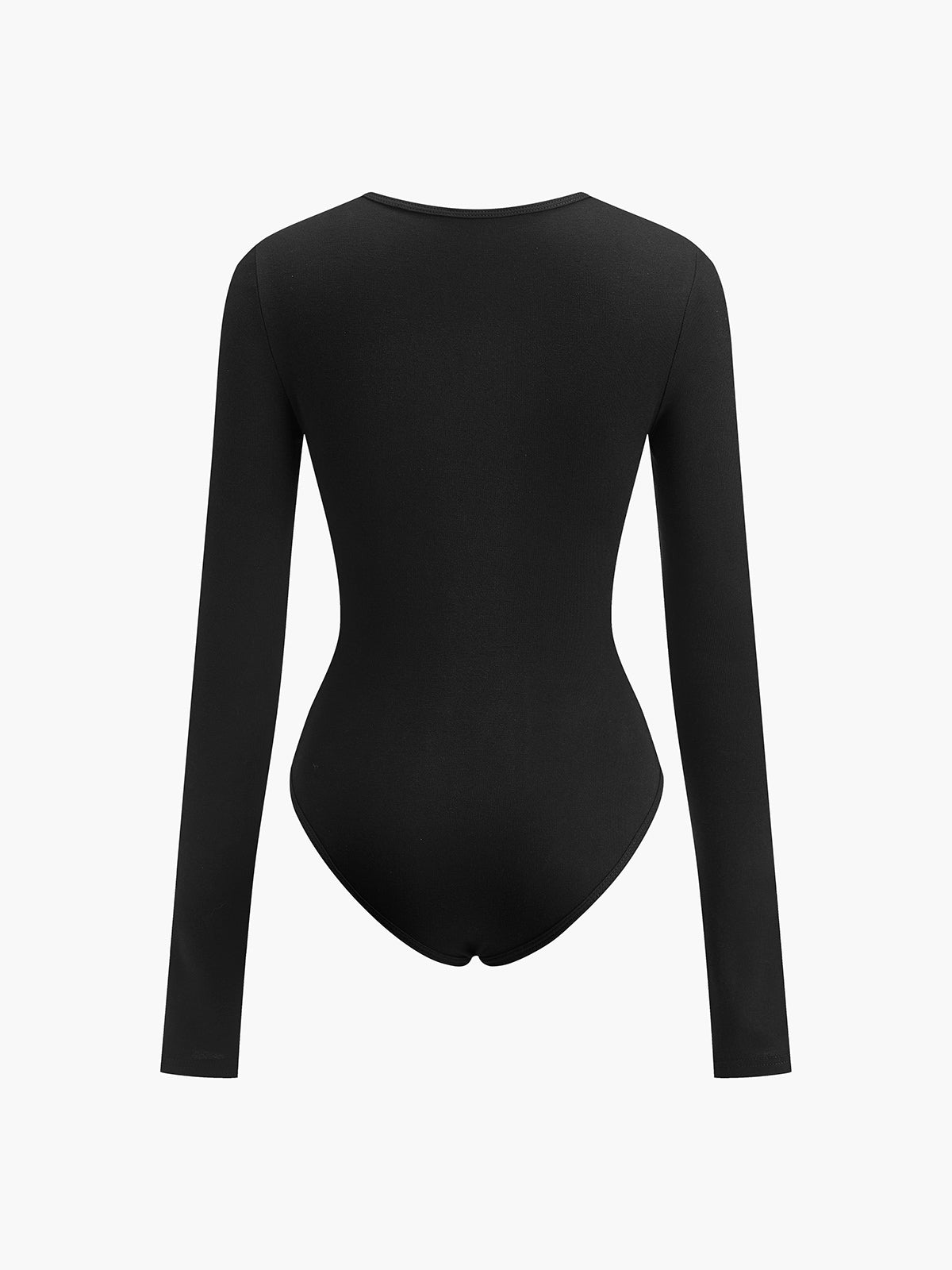 Anahtar Deliği Kesimli Uzun Kollu Bodysuit