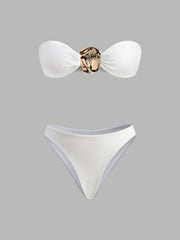 Altın Detaylı Bikini Seti