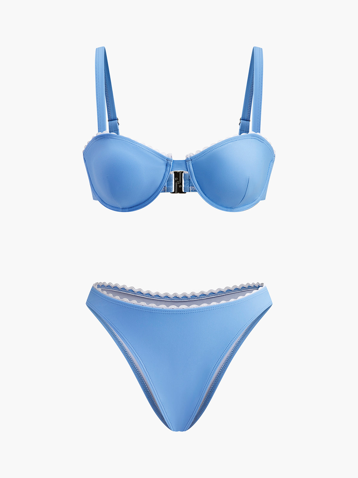 Taraklı Kenarlı Bikini Takımı