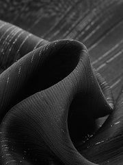 Yarı Şeffaf Kravat Yakalı Bluz