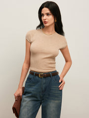 Arka Bağlama Detaylı Ribana Tişört