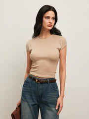 Arka Bağlama Detaylı Ribana Tişört