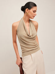 Kapüşonlu Halter Yaka Üst