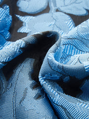 Asimetrik Çiçekli Elbise Askısız