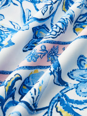 Çiçek Desenli Askılı Elbise