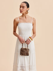 Büzgülü Askılı Elbise