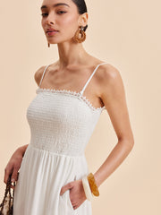 Büzgülü Askılı Elbise