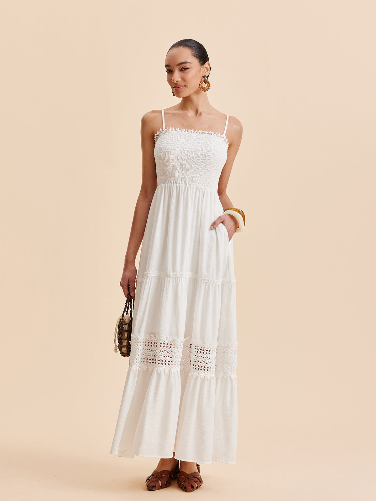 Büzgülü Askılı Elbise