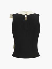 Renk Bloklu Fiyonk Süveter