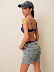 Dokulu Ribanalı Yüksek Kesimli Mayo Takımı