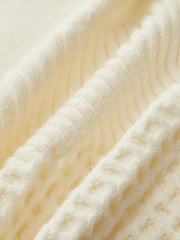 Kontrast Kenarlı Kolsuz Örgü Yelek