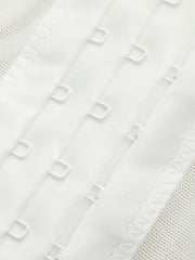 Nakışlı Yarı Şeffaf Korse