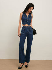 Klasik Kot Düğmeli Yelek