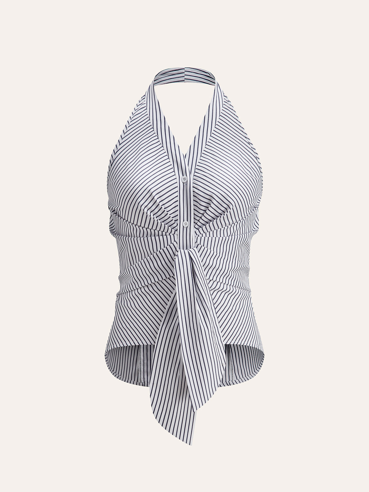 Çizgili Halter Üst