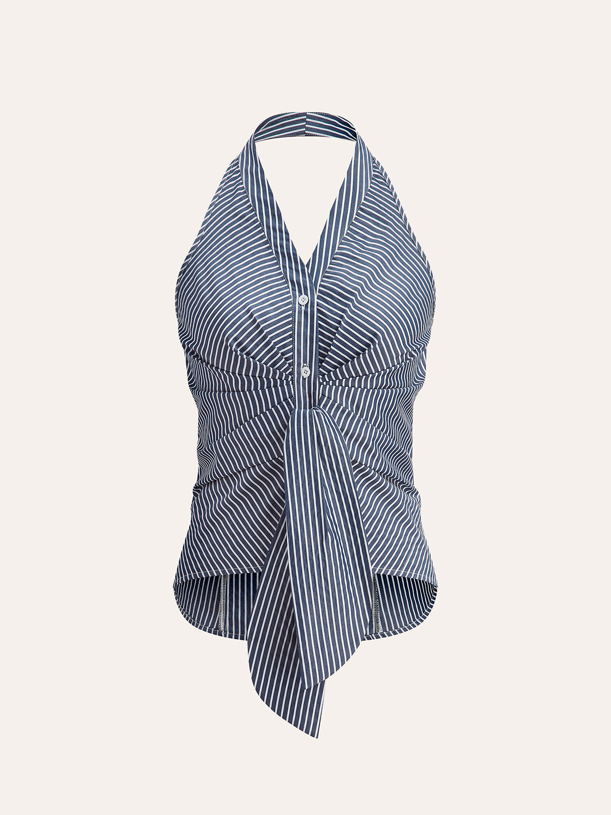 Çizgili Halter Üst