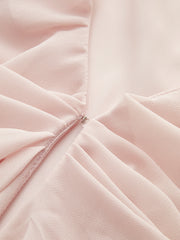 Yarı Şeffaf Şifon Volanlı Bluz