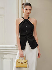 Asimetrik Yaka Bölünmüş Üst