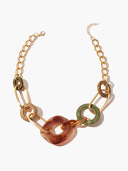 Altın Tonlu Katmanlı Zincir Kolye