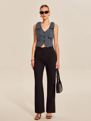 Kemerli Omuzlu Yelek