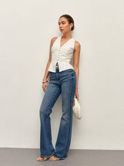 Dantel Detaylı Halter Üst