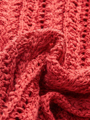 Önü Açık Örgü Yelek