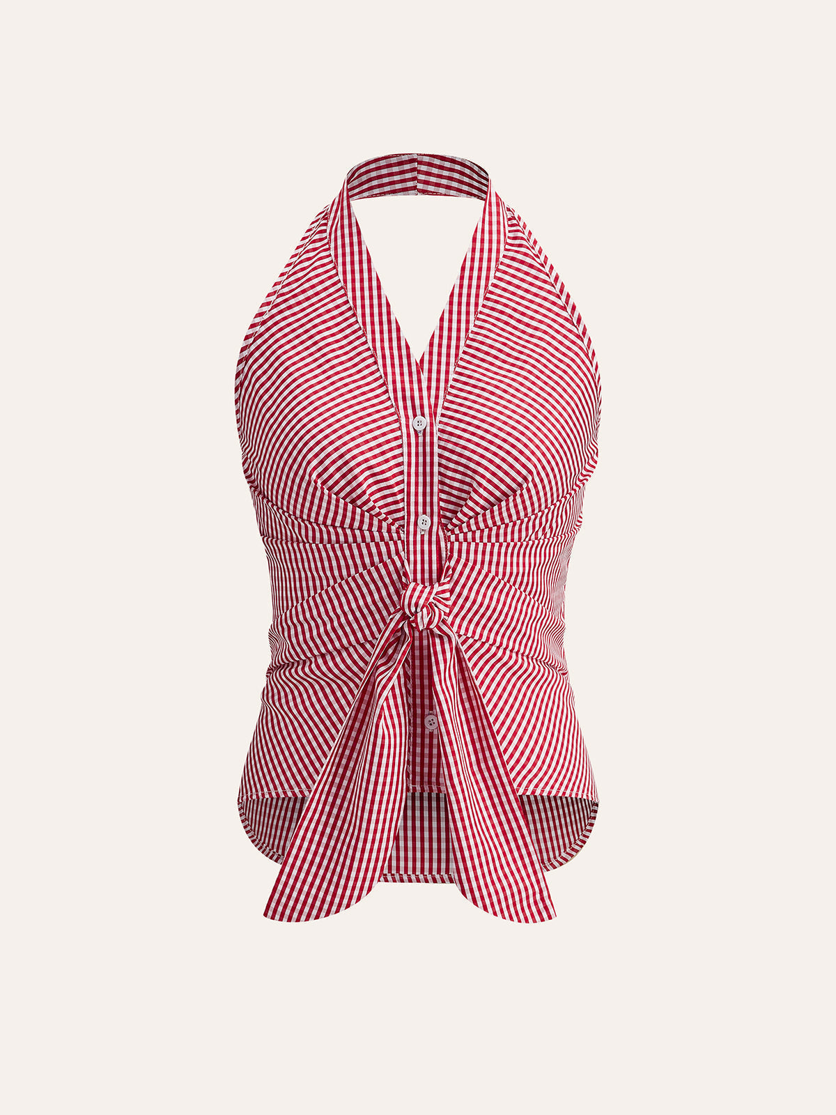 Çizgili Halter Üst