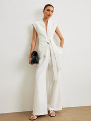 Kemerli Volanlı Bluz