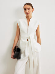 Kemerli Volanlı Bluz