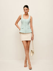 Cep Detaylı Fermuarlı Üst