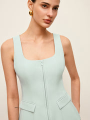 Cep Detaylı Fermuarlı Üst