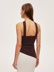 Halter Yaka Triko Üst