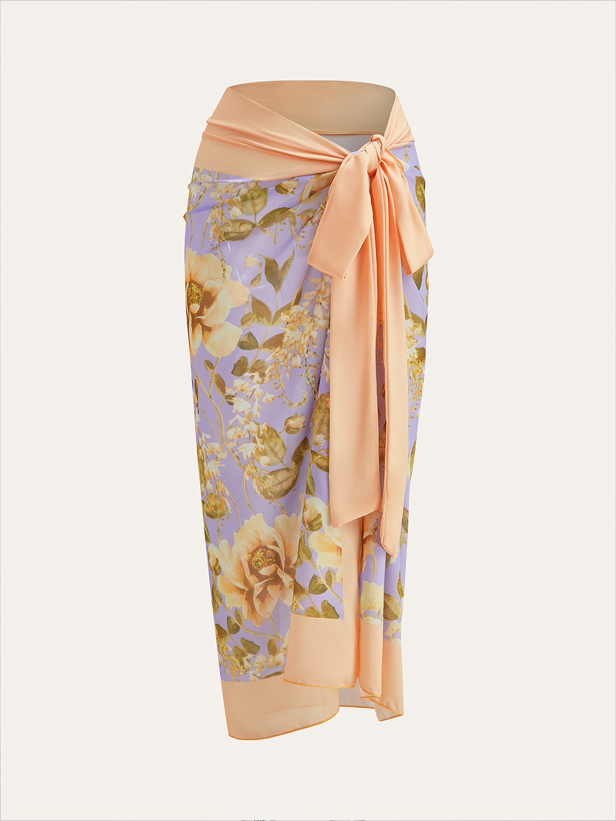 Çiçek Desenli Bağcıklı Fileli Üst