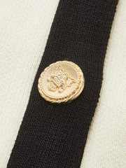 Cepli Kontrast Dikişli Düğmeli Yelek