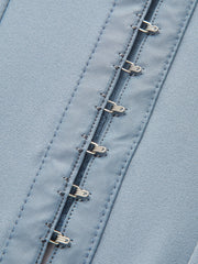 Dantel Detaylı Kalp Yaka Fiyonk Korse