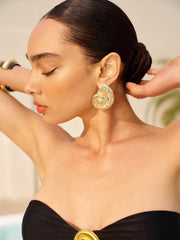 Altın Sarmal Kabuk Küpe