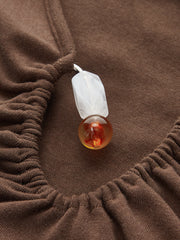 Asimetrik Fırfırlı Düğmeli Bluz