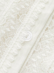 Pliseli Dantelli Kenarlı Bluz