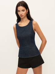 Arkadan Bağlamalı Kot Üst