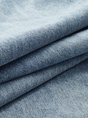 Asimetrik Bel Geniş Paça Kot Pantolon