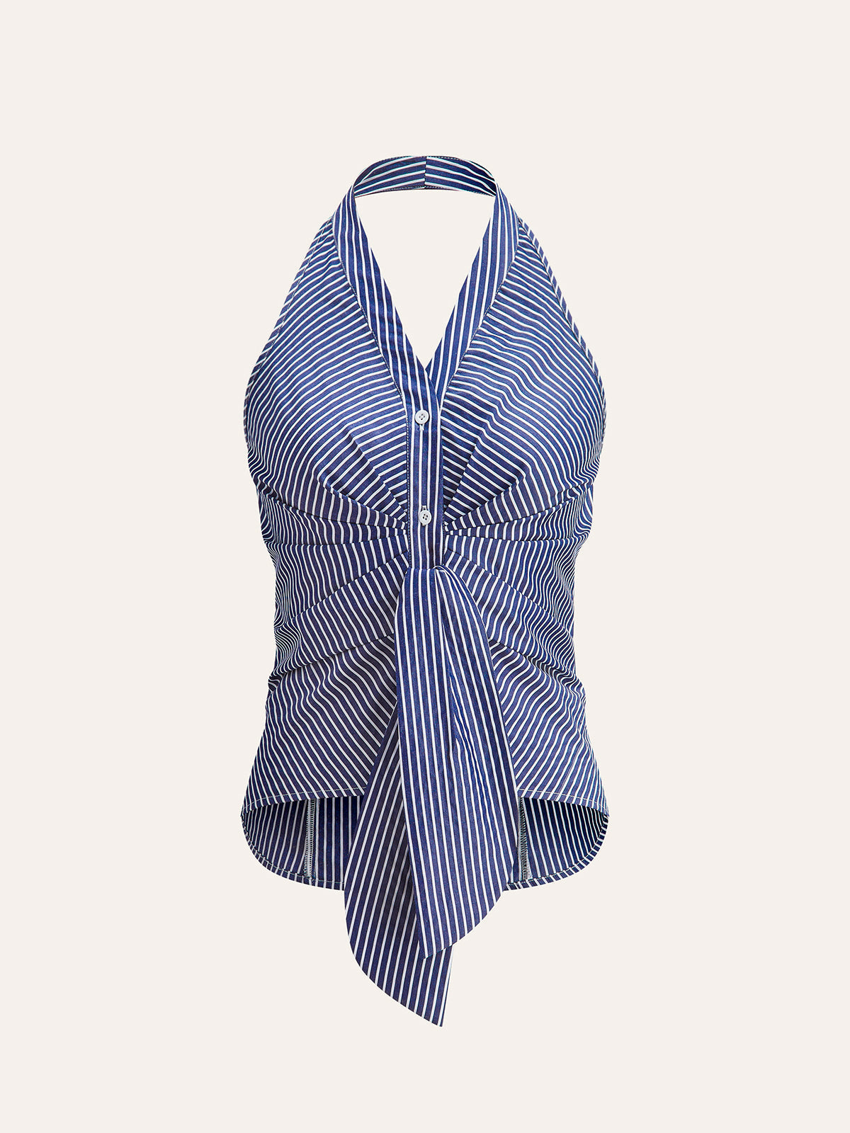 Çizgili Halter Üst