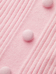 Asimetrik Halter Düğmeli Triko Üst