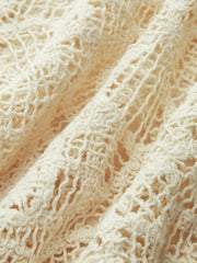 Yarı Şeffaf Kroşe Dantel Bluz