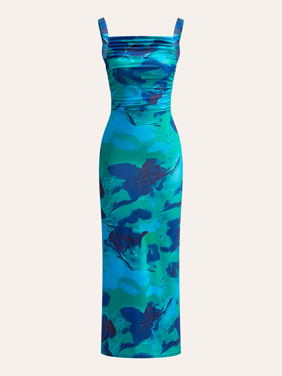 Çapraz Bağlama Desenli Elbise