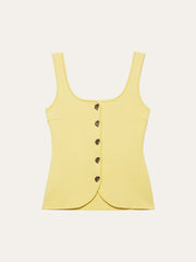 Kavisli Ribana Örgü Yelek