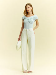 Asimetrik Çapraz Askılı Bluz