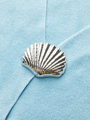 Kabuk Düğmeli Örgü Yelek